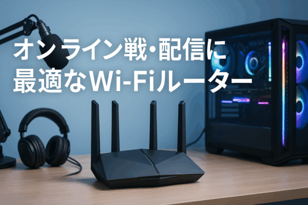 オンライン対戦　ゲーム　動画配信　WiFiルーター　無線ルーター
