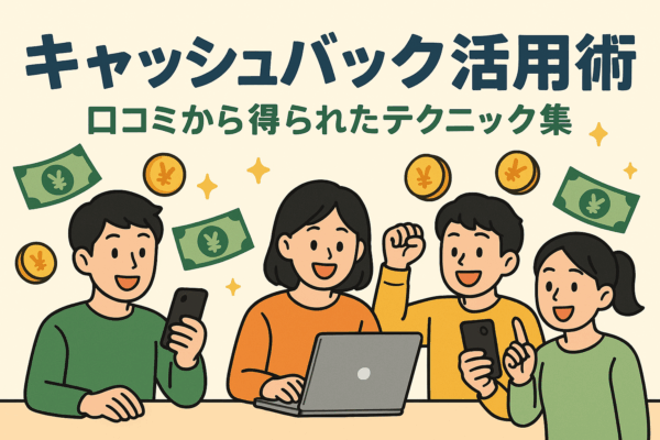 キャッシュバック　活用術　テクニック