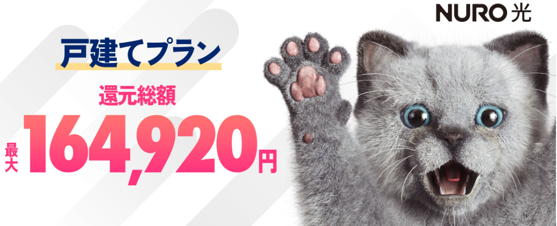 NURO光　目を引く　NURO　キャンペーン