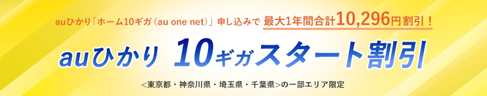 auひかり　10ギガ　高速　　　ネット回線